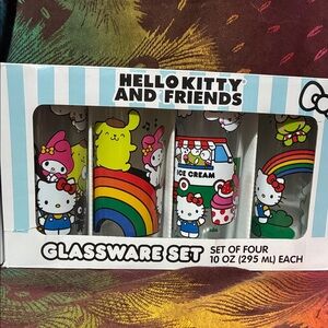 Sanrio Hello Kitty and Friends Glassware Set